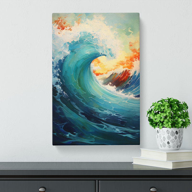 Wave Modern Conceptual - Print, 50cm H x 35cm W x 3cm D