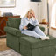 Chaise d'appoint 37,5 po avec repose-pieds, fauteuil rembourré moelleux en chenille, fauteuil simple élégant-1675345083