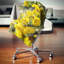 Fleurs de souci jaune vif - coussin à imprimé floral-30720897-30720901