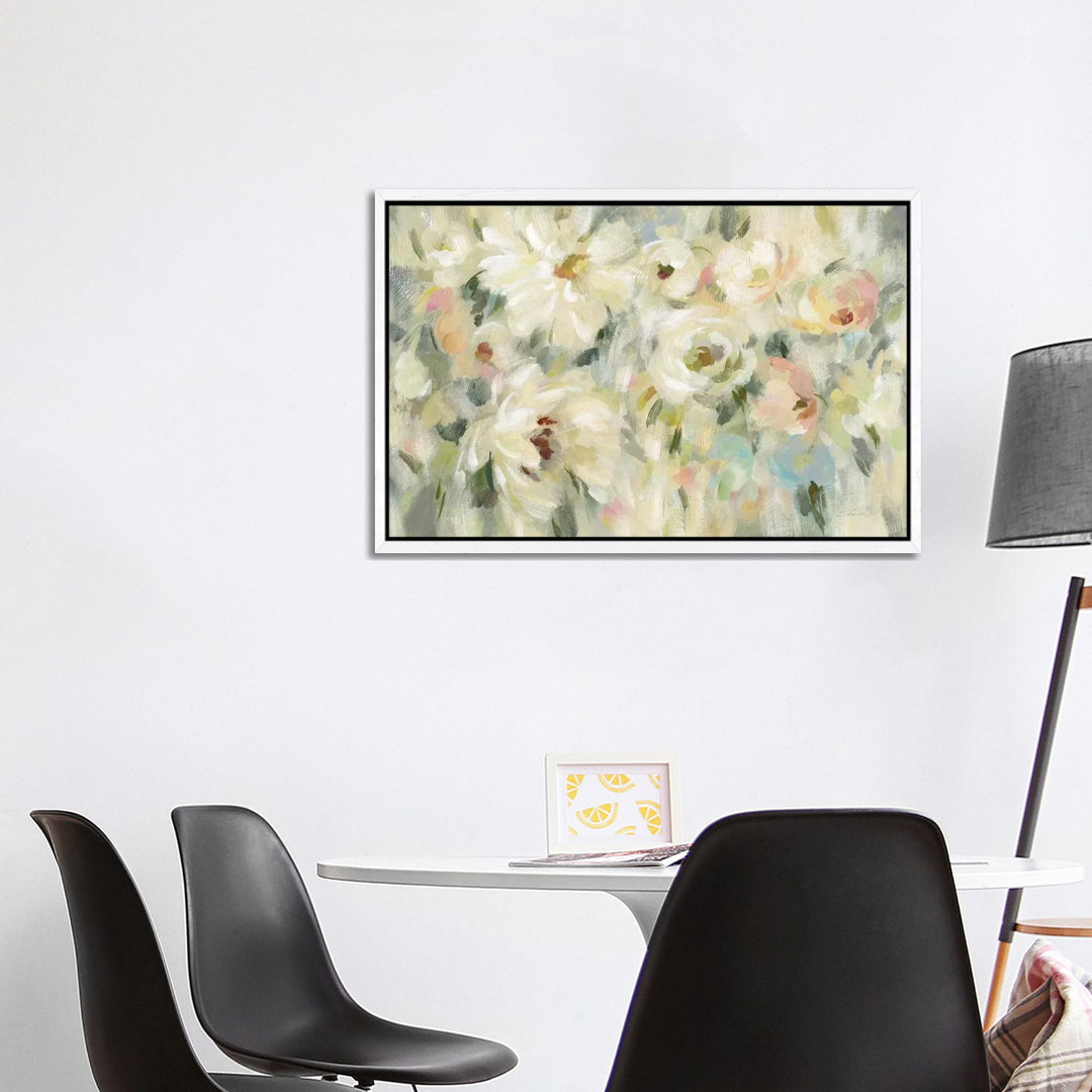 Expressive Pale Floral von Silvia Vassileva - Galerie Giclée auf Leinwand