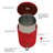 Steel Step On Kitchen Trash Can - 4 Gallons-1828541