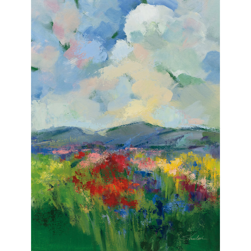 «Green Meadow I» sur toile, H 16 po x l 12 po