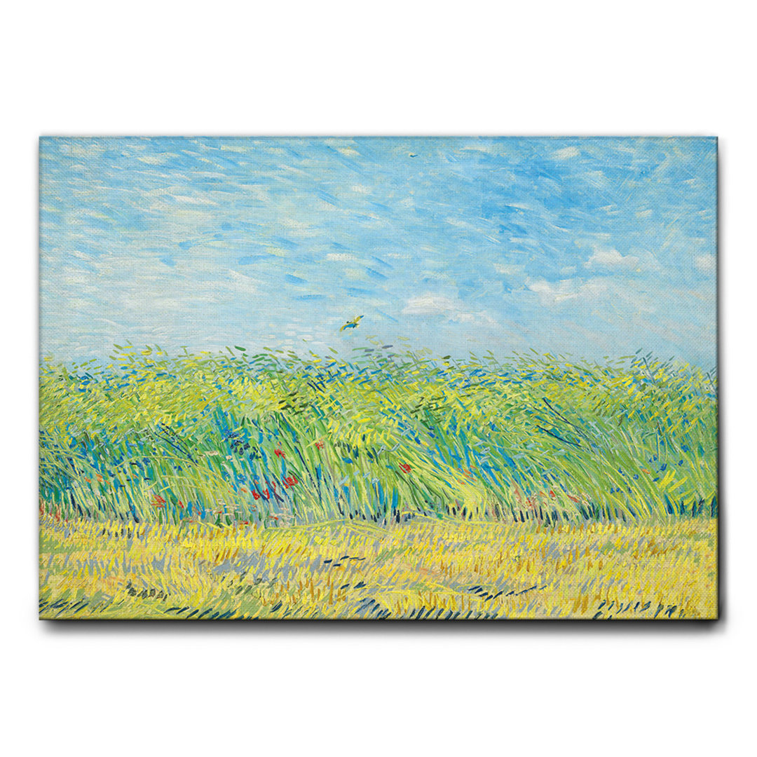 Kunstdruck Weizenfeld mit Rebhuhn von Vincent Van Gogh