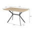 Light Brown 53-Inch Composite Wood Dining Table