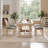 Amando 20" H Mid-Century King Louis Back Solid Wood Dining Side chairs, Light Gray, Velvet-235891066