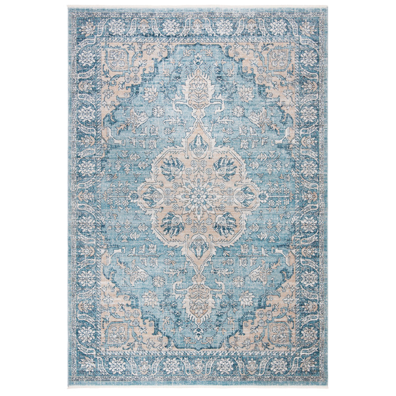 Maus Hand Woven Blue Indoor Rug, Rectangle 152 x 244 cm