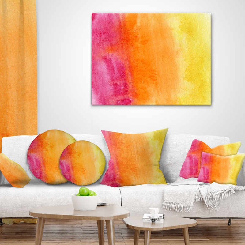  Coussin abstrait, Rectangulaire, 12 po x 20 po