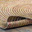 Tapis beige / brun en jute tressé à la main Sassone-440085152