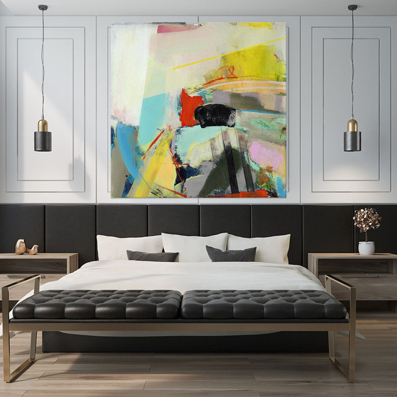 «Jazz Hands I» par Jodi Fuchs, reproduction d'art sur toile tendue, H 54 po x l 54 po x P 1,5 po