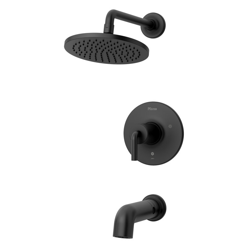 TENET Tub & Shower Faucet, Matte Black