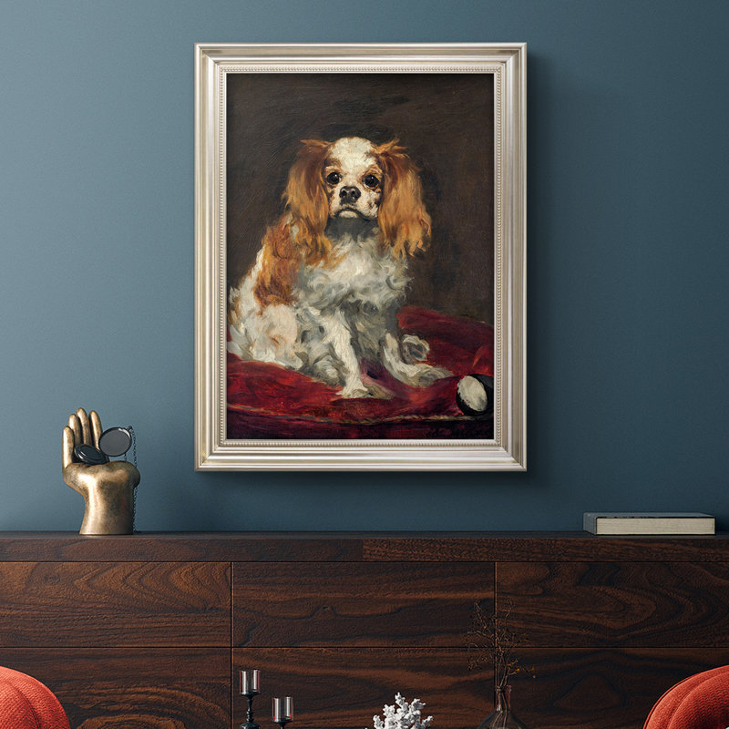 Cavalier King Charles - Single Picture Frame Print on Canvas, 27" H x 18" W x 2.5" D
