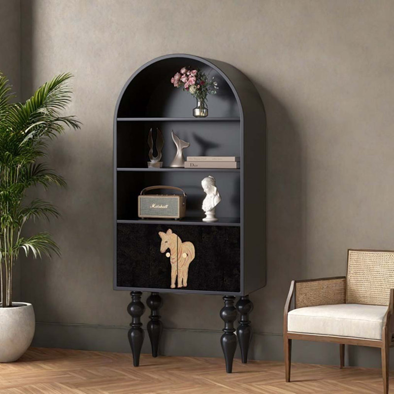 Minimalist Arched Bookcase Storage
