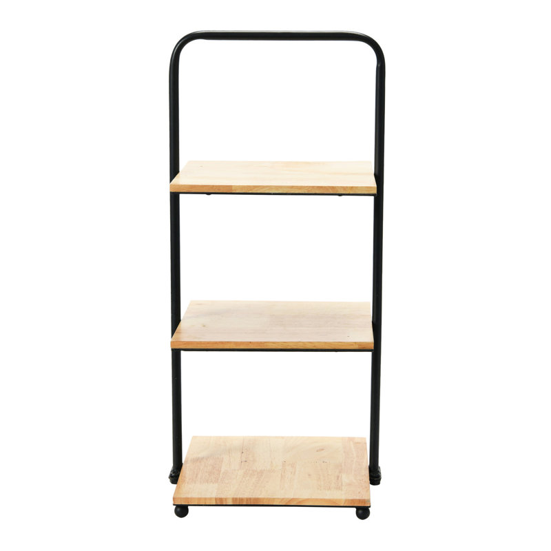 Plateau décoratif moderne avec 3 tablettes, Noir