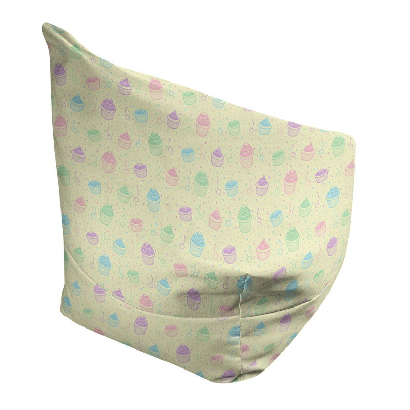 Petite chaise à sacs à billes & Leffel, H 120 po x l 2 po x P 60 po, Rembourrage poly, Jaune / Rose