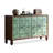 Green Solid + Manufactured Wood Accent Cabinet