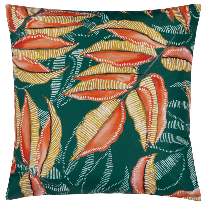 Indoor / Outdoor Floral Square Throw Cushion