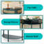 Table de bout demi-lune avec porte coulissante en rotin-47534722
