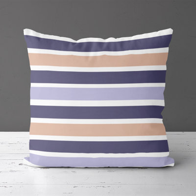 Cerna Striped Reversible Throw Pillow
