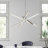 Burcker Aluminum Dimmable LED Modern Linear Chandelier-88893583-102743058