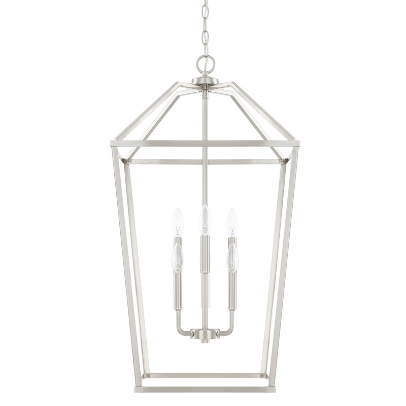 Faulkstick 6 - Light Unique/Statement Pendant, Brushed Nickel