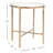 Evelynn 20" H x 18" W Iron End Table-2102589453-2056691173