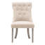 Chaise Parson à oreilles en lin rembourrée et capitonnés Irving Place-1309567203-1247012713