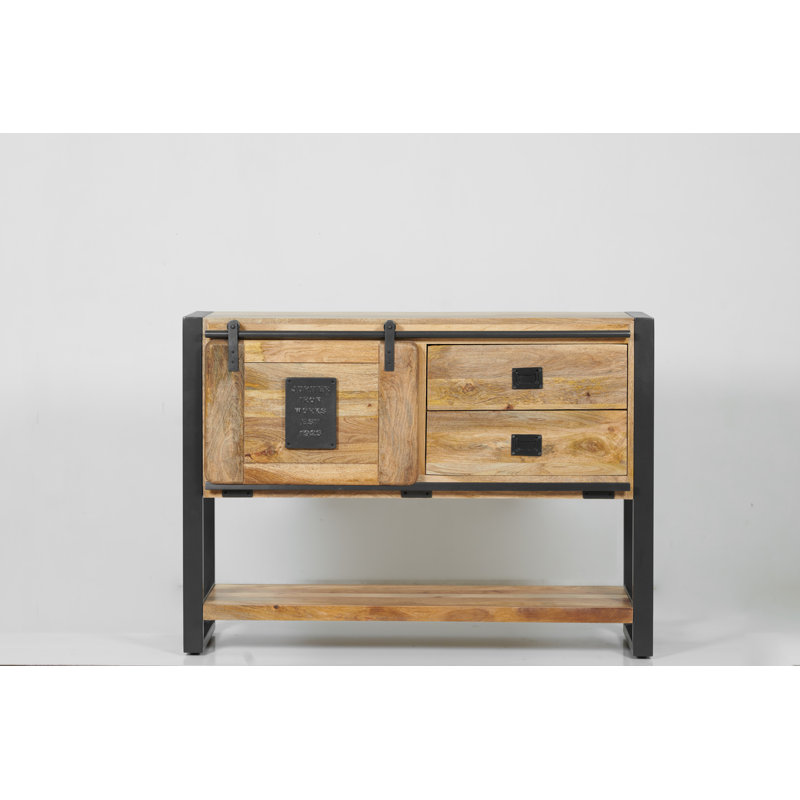 Everard 120cm Solid Wood Console Table, Natural