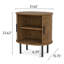 Ensemble de table de chevet moderne avec rangement 23,6 "H 23,6"-540693056