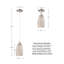 Kaliyan 1 - Light Abstract Creamy-1Pack Single Pendant
