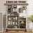 44.3"Farmhouse Sideboard Cabinet with Storage-1232247937