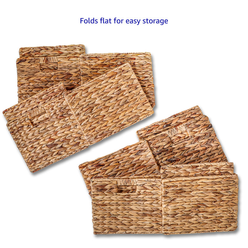 Ensemble de paniers pliables en osier