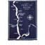 St. Croix Map Wool Throw Blanket