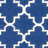 Stahl Hand Woven Flat Weave Wool/Cotton Geometric Rug in Blue/White-424424317