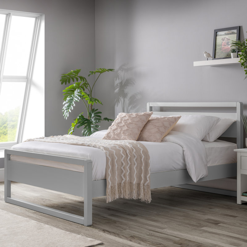 Hillegierd Bed, Dove Grey, Double (4'6)