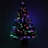 Tabletop Artificial Christmas Tree with Lights in with Gold Base Pot