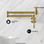 Plaisir Retractable Wall Mount Pot Filler Faucet In Polished Chrome-109110370