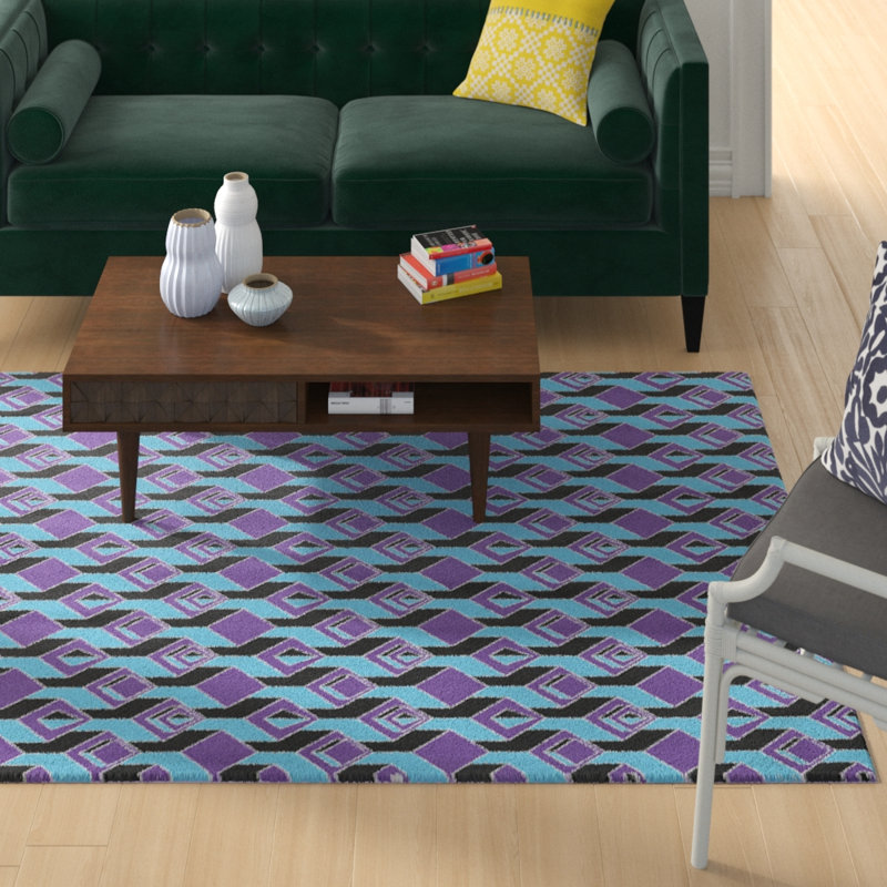Jordao Geometric Indoor Rug, Rectangle 5' x 7'