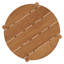 Table de bar ronde en bois de teck Akeya-125185443