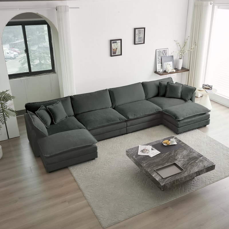 Canapé Comfort U, Gris