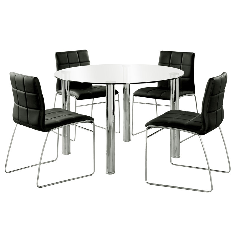Ensemble repas pour 4 personnes Coetta, Noir
