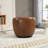 Chryssi Faux Leather Swivel Barrel Chair-223788702