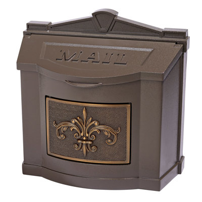 Wallmount Mailbox with Brass Accent