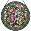 Vitrail de vitrail à motif floral H 7,8 po-1316765566