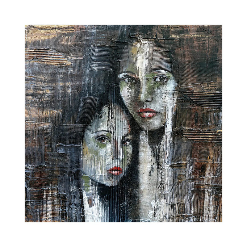 Complicity by Donatella Marraoni - Wrapped Canvas Painting, 30.48 cm H x 30.48 cm W