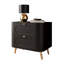 60cm W Metal Bedside Table