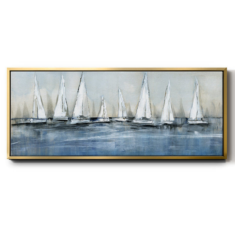 «Waiting For The Sun», reproduction d'art sur toile, Or, H 24 po x l 60 po x P 1,5 po