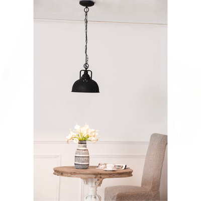 Lampe suspendue D10,4 x 11,4 po, métal