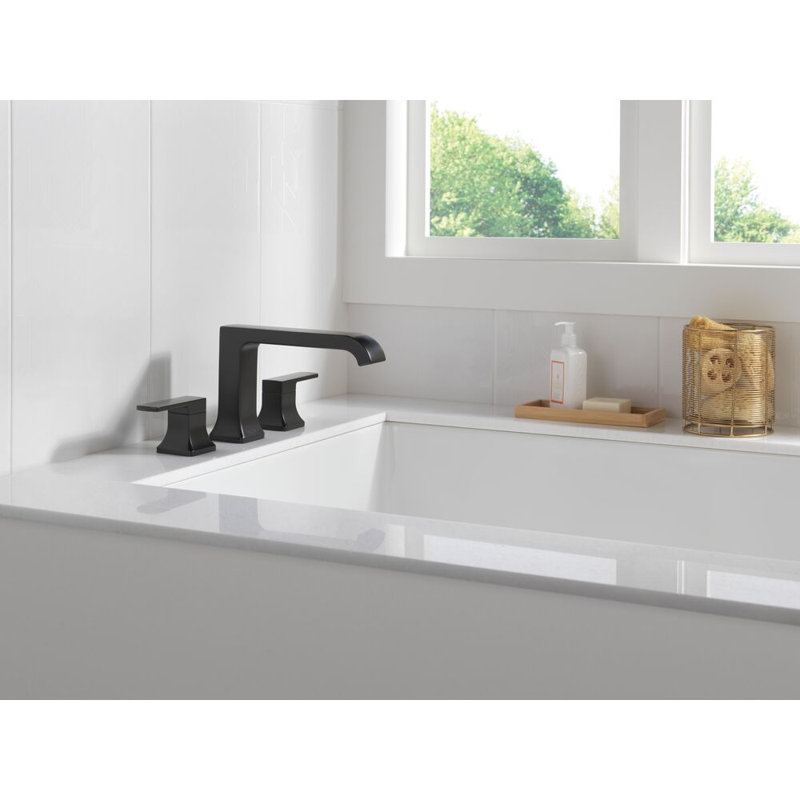 Garniture de baignoire romaine, Noir mat