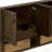 60" Freestanding Double Sink Warm Natural Fir Bathroom Vanity with 1" White Engineered Marble Top