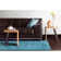 Angelo Striped Area Rug in Blue